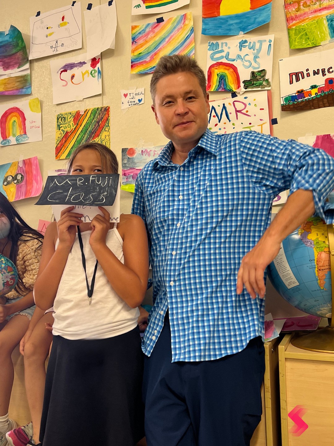 Students communicating through school network